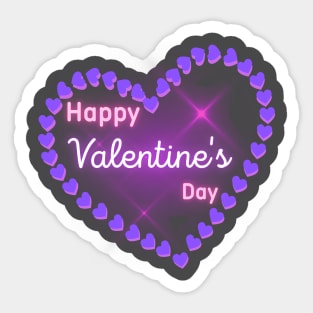 Happy Valentine's Day.Heart of Love Sticker